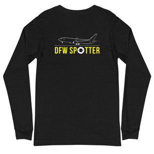 DFW Airplane Spotting Adult Unisex Long-Sleeve T-shirt