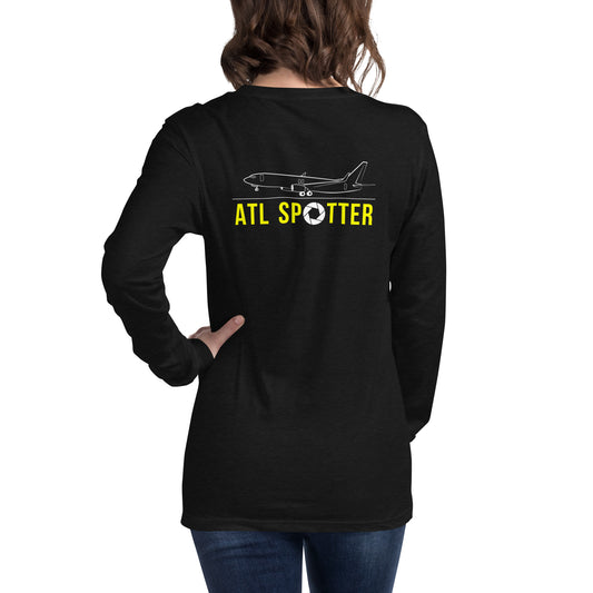 ATL Airplane Spotting Adult Unisex Long-Sleeve T-shirt