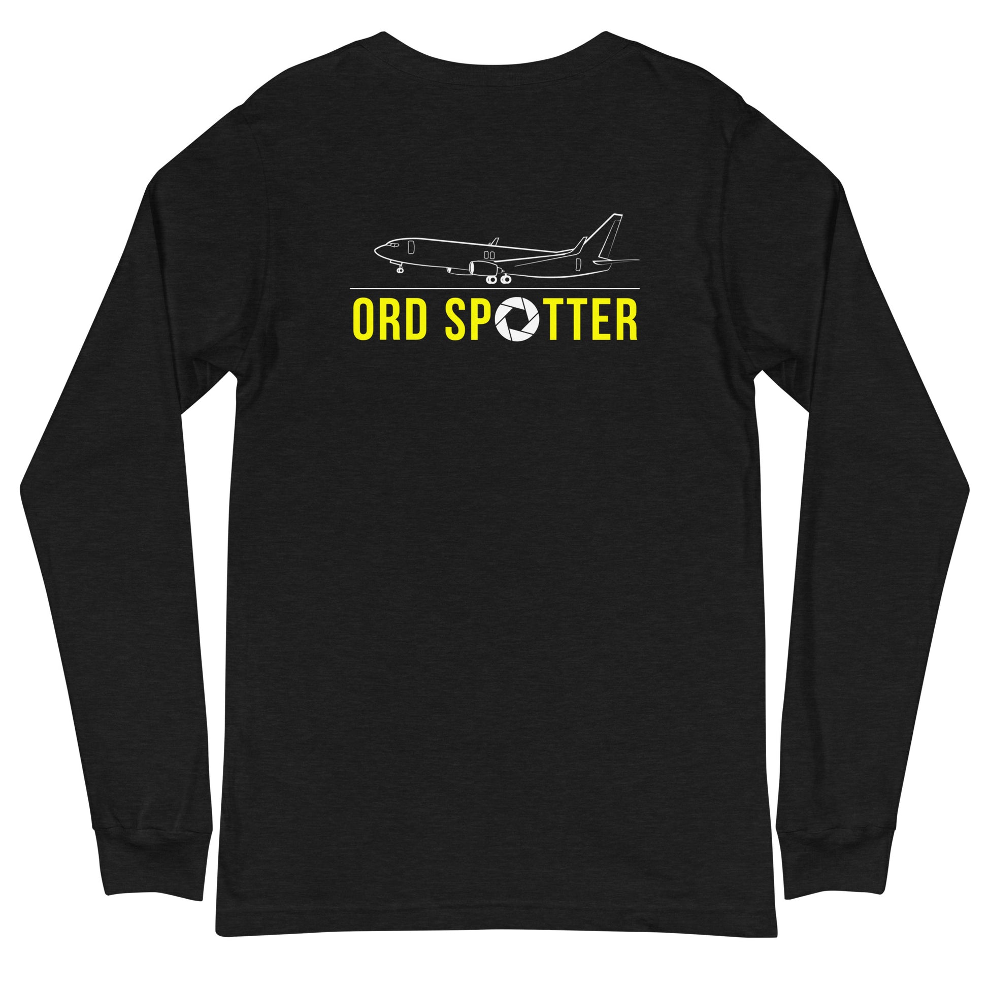 ORD Airplane Spotting Adult Unisex Long-Sleeve T-shirt