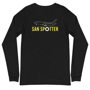 SAN Airplane Spotting Adult Unisex Long-Sleeve T-shirt