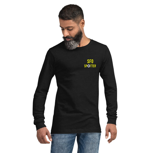 SFO Airplane Spotting Adult Unisex Long-Sleeve T-shirt