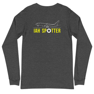 IAH Airplane Spotting Adult Unisex Long-Sleeve T-shirt