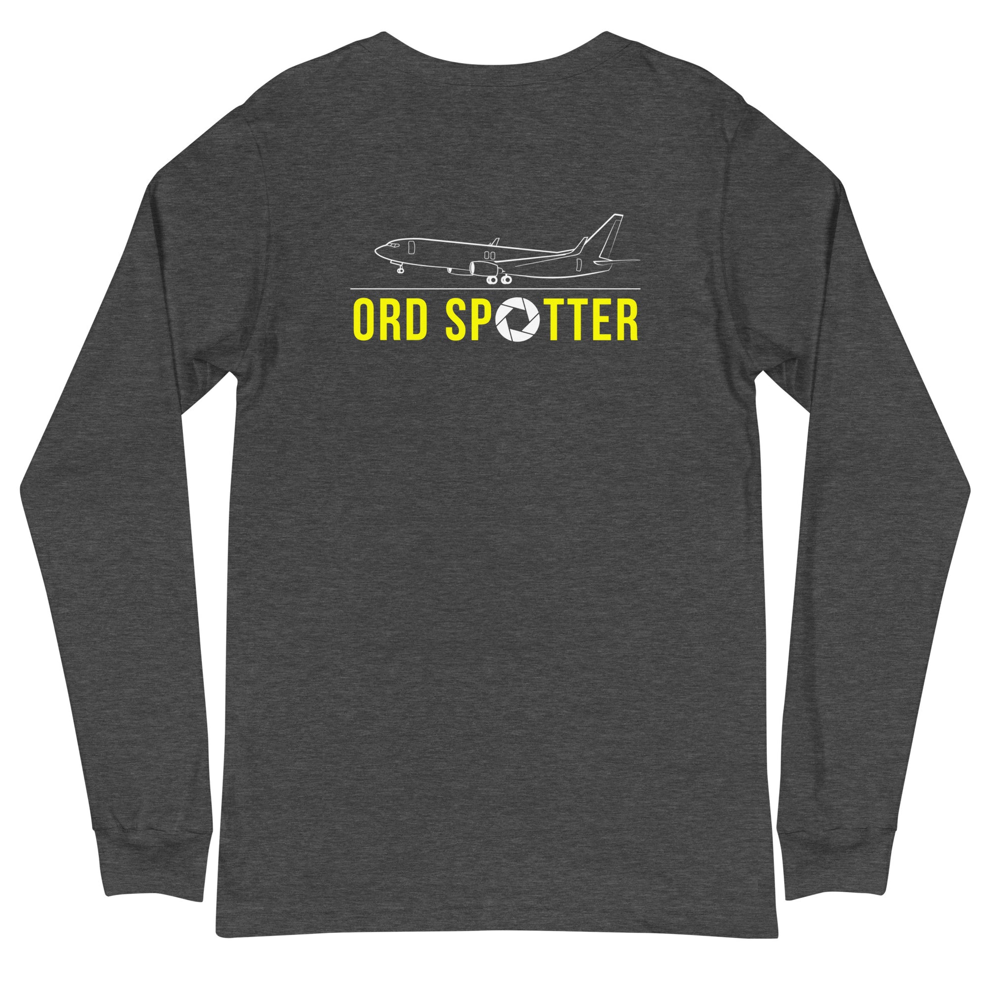 ORD Airplane Spotting Adult Unisex Long-Sleeve T-shirt