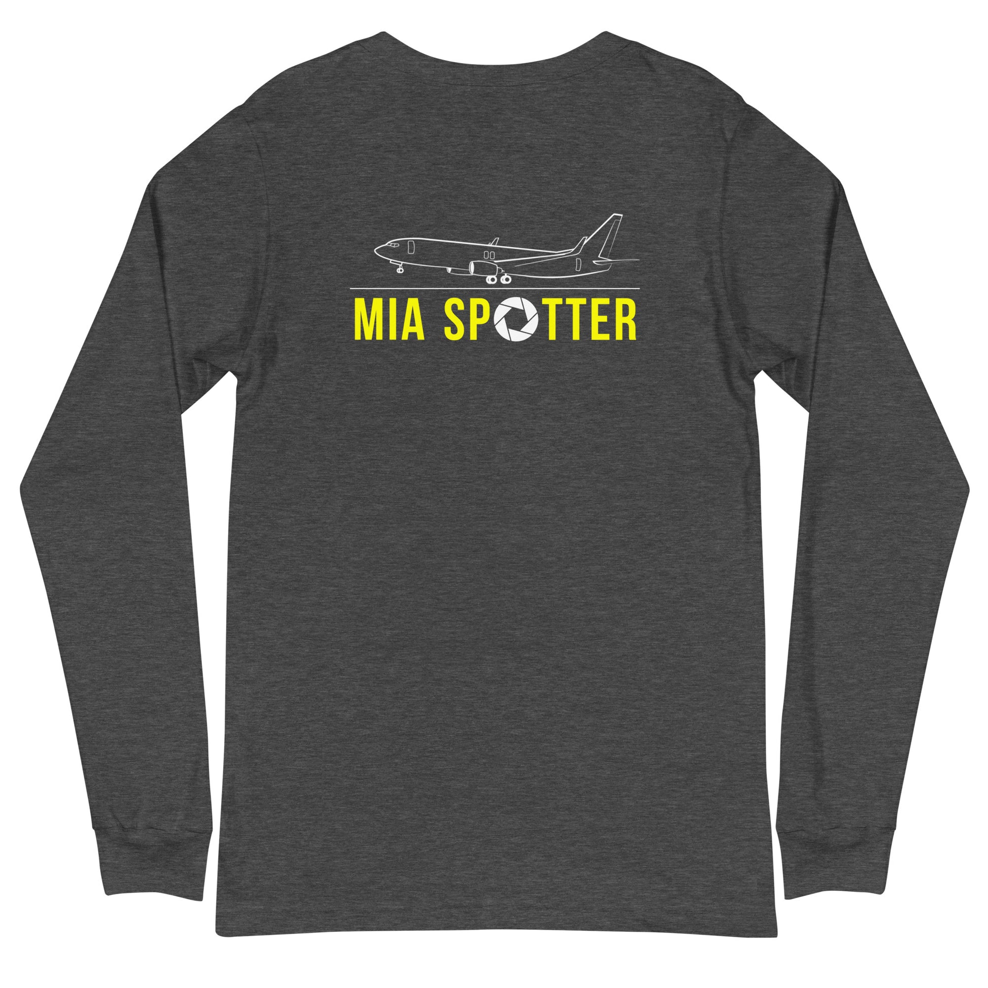 MIA Airplane Spotting Adult Unisex Long-Sleeve T-shirt