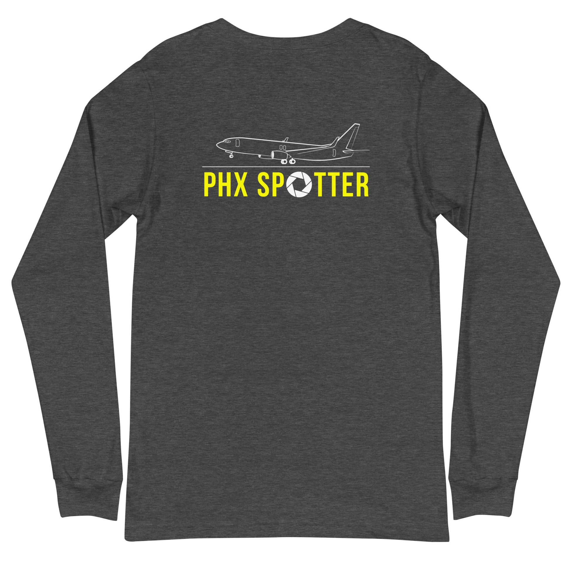 PHX Airplane Spotting Adult Unisex Long-Sleeve T-shirt