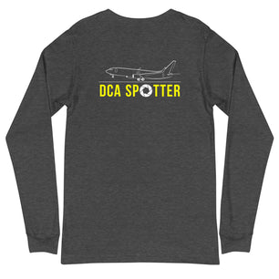 DCA  Airplane Spotting Adult Unisex Long-Sleeve T-shirt