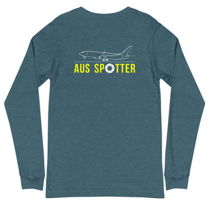 AUS Airplane Spotting Adult Unisex Long-Sleeve T-shirt