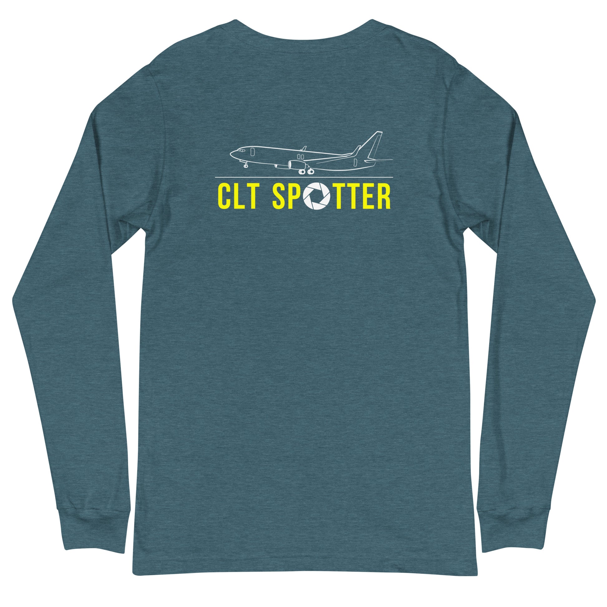 CLT Airplane Spotting Adult Unisex Long-Sleeve T-shirt