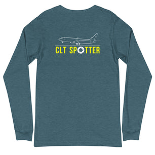 CLT Airplane Spotting Adult Unisex Long-Sleeve T-shirt