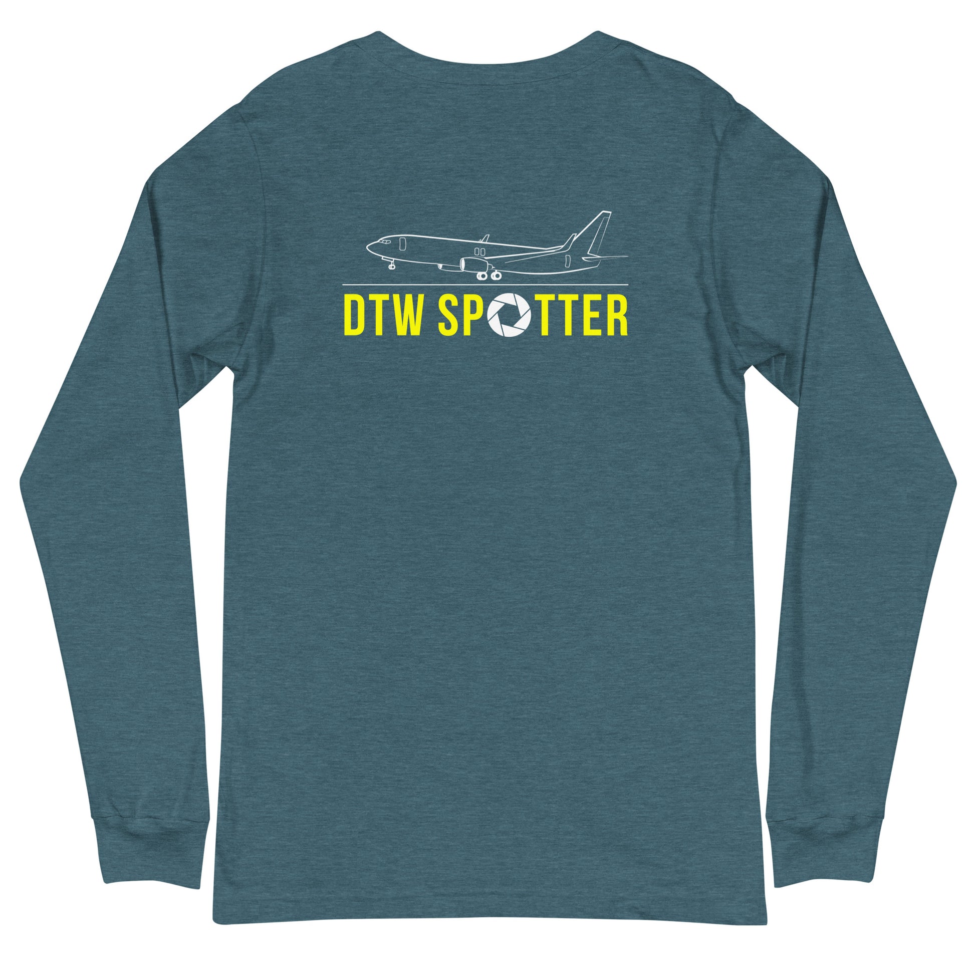 DTW Airplane Spotting Adult Unisex Long-Sleeve T-shirt