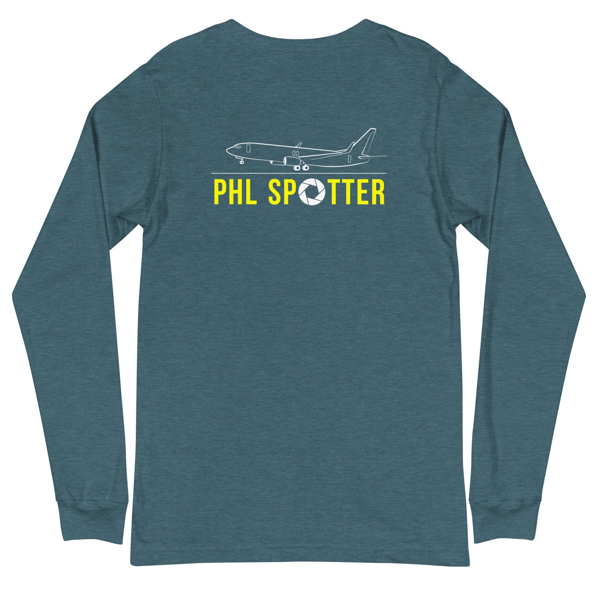 PHL Airplane Spotting Adult Unisex Long-Sleeve T-shirt