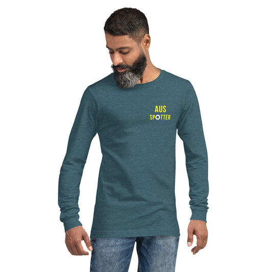 AUS Airplane Spotting Adult Unisex Long-Sleeve T-shirt