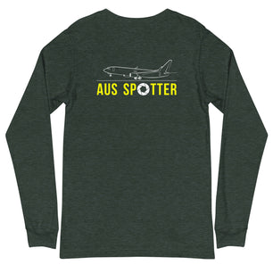 AUS Airplane Spotting Adult Unisex Long-Sleeve T-shirt