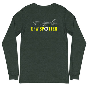 DFW Airplane Spotting Adult Unisex Long-Sleeve T-shirt