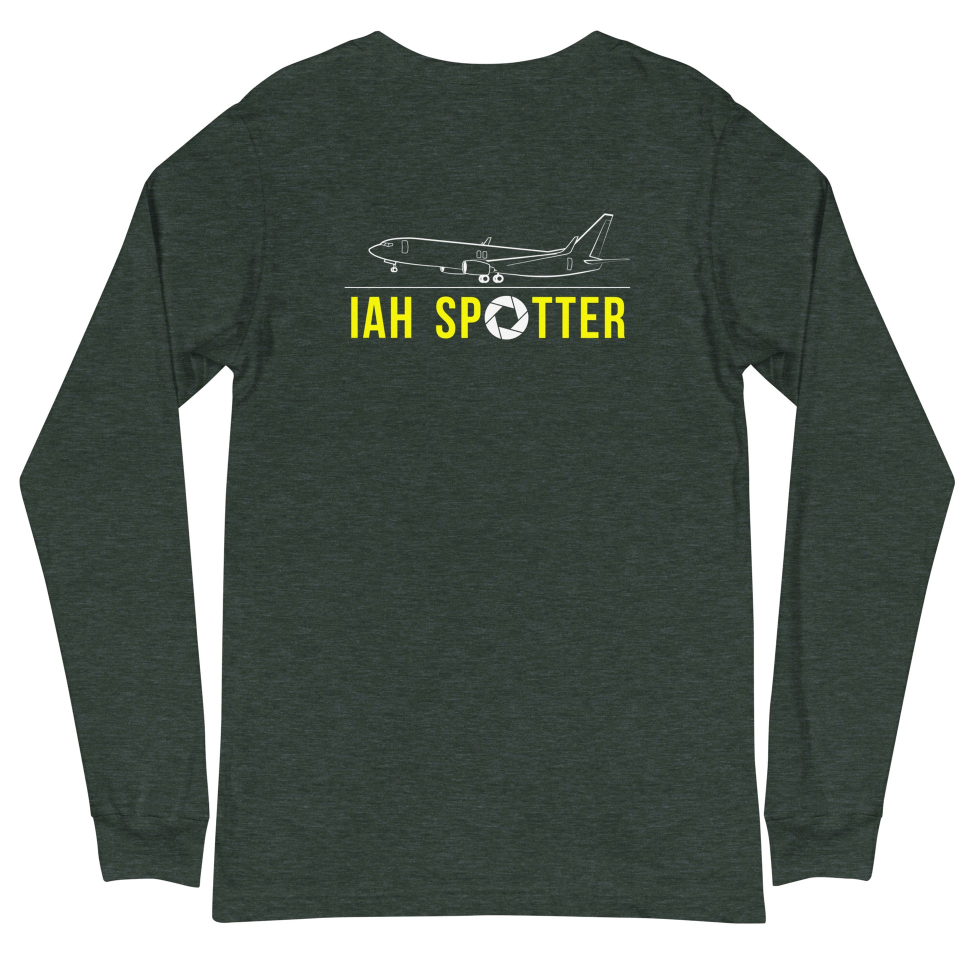 IAH Airplane Spotting Adult Unisex Long-Sleeve T-shirt