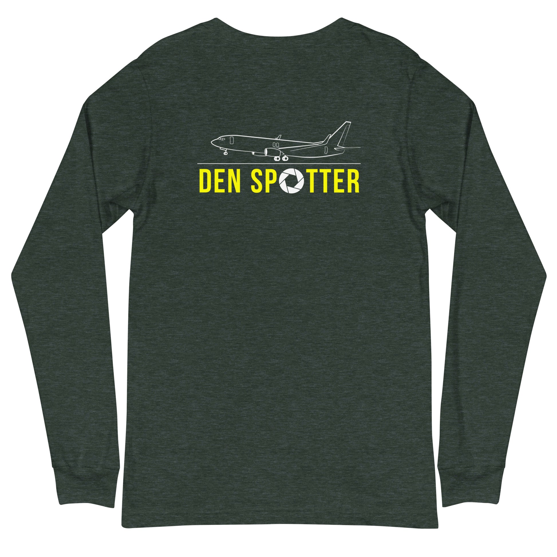 DEN Airplane Spotting Adult Unisex Long-Sleeve T-shirt