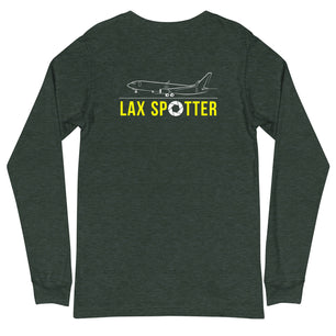 LAX Airplane Spotting Adult Unisex Long-Sleeve T-shirt