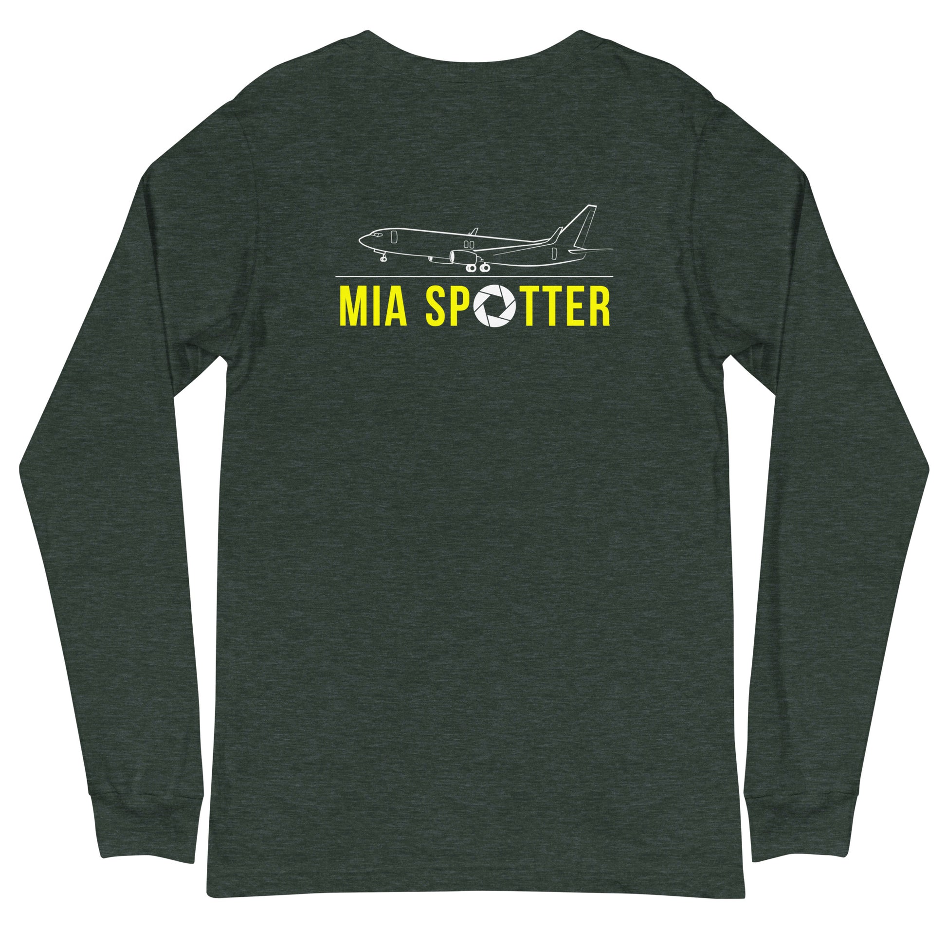 MIA Airplane Spotting Adult Unisex Long-Sleeve T-shirt