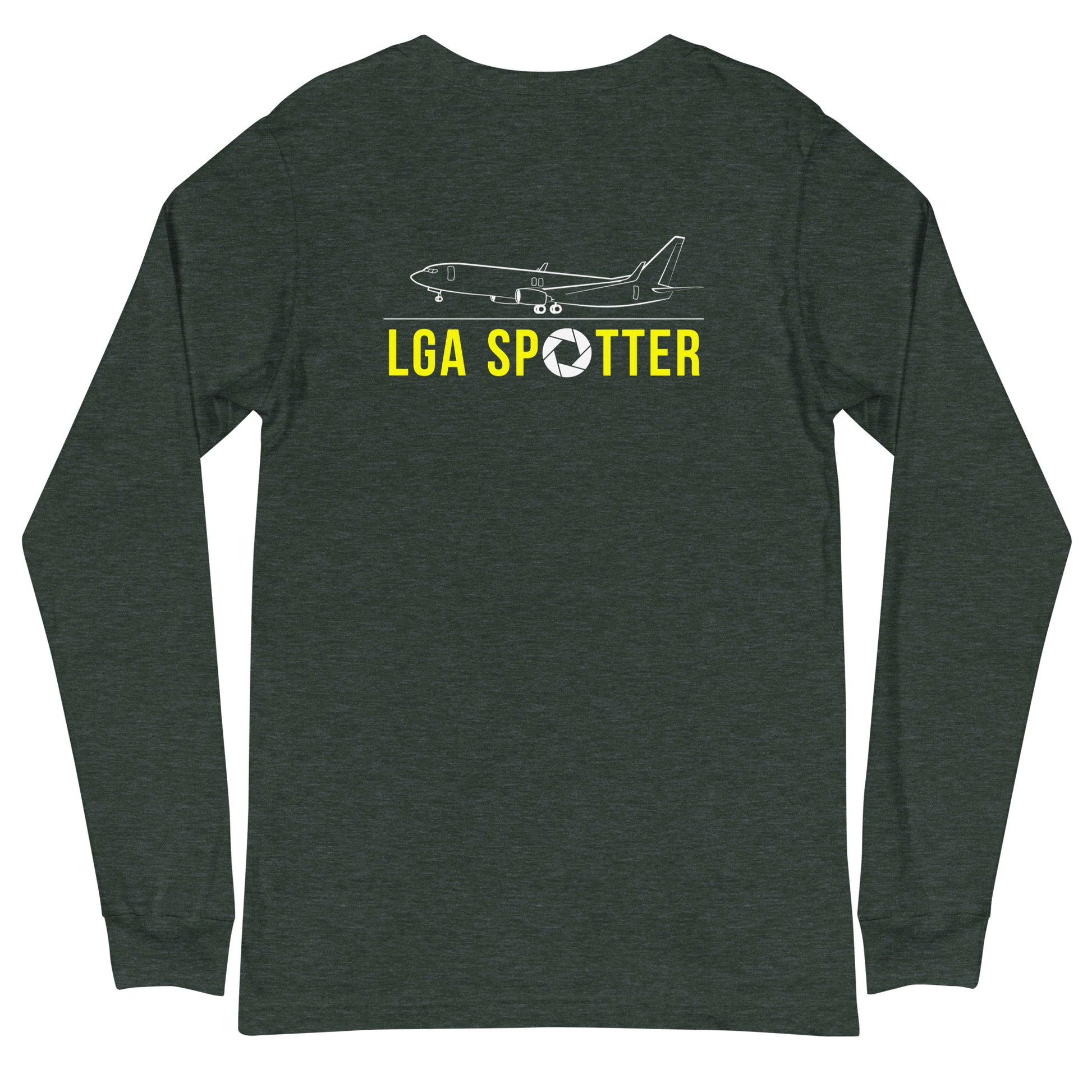 LGA Airplane Spotting Adult Unisex Long-Sleeve T-shirt