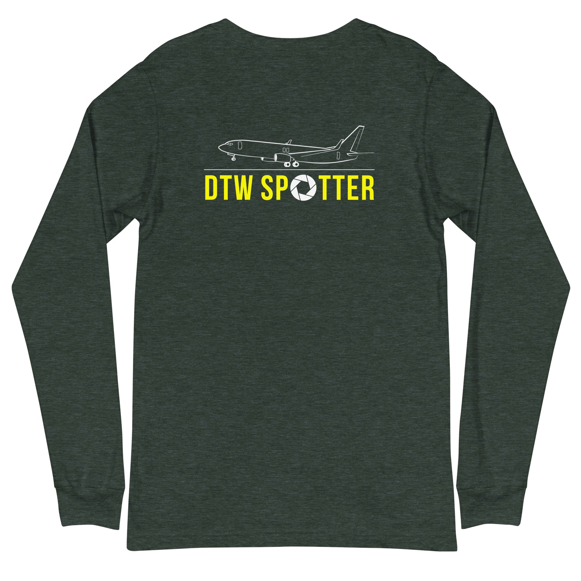 DTW Airplane Spotting Adult Unisex Long-Sleeve T-shirt