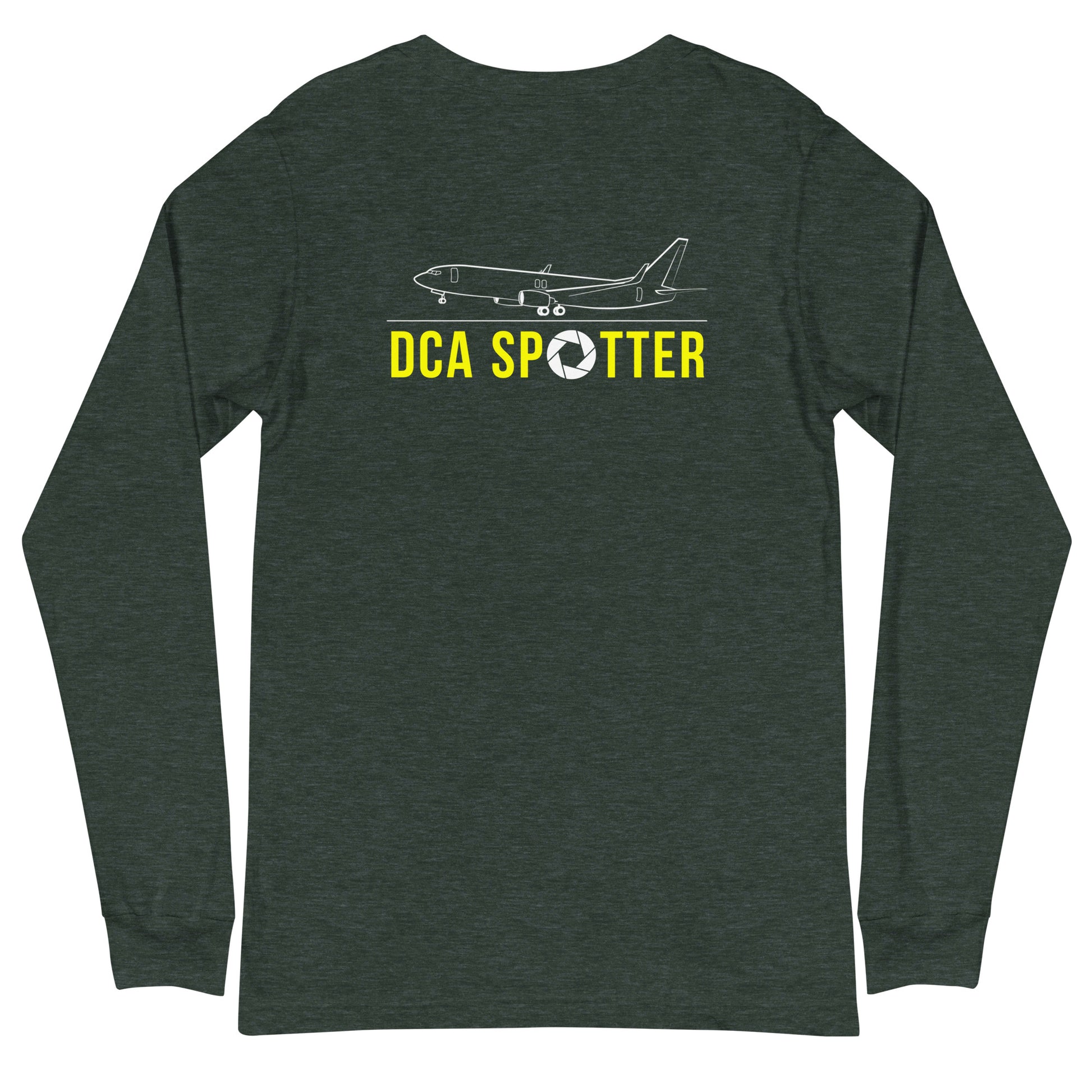 DCA  Airplane Spotting Adult Unisex Long-Sleeve T-shirt