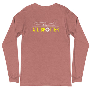 ATL Airplane Spotting Adult Unisex Long-Sleeve T-shirt