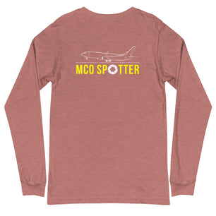 MCO Airplane Spotting Adult Unisex Long-Sleeve T-shirt