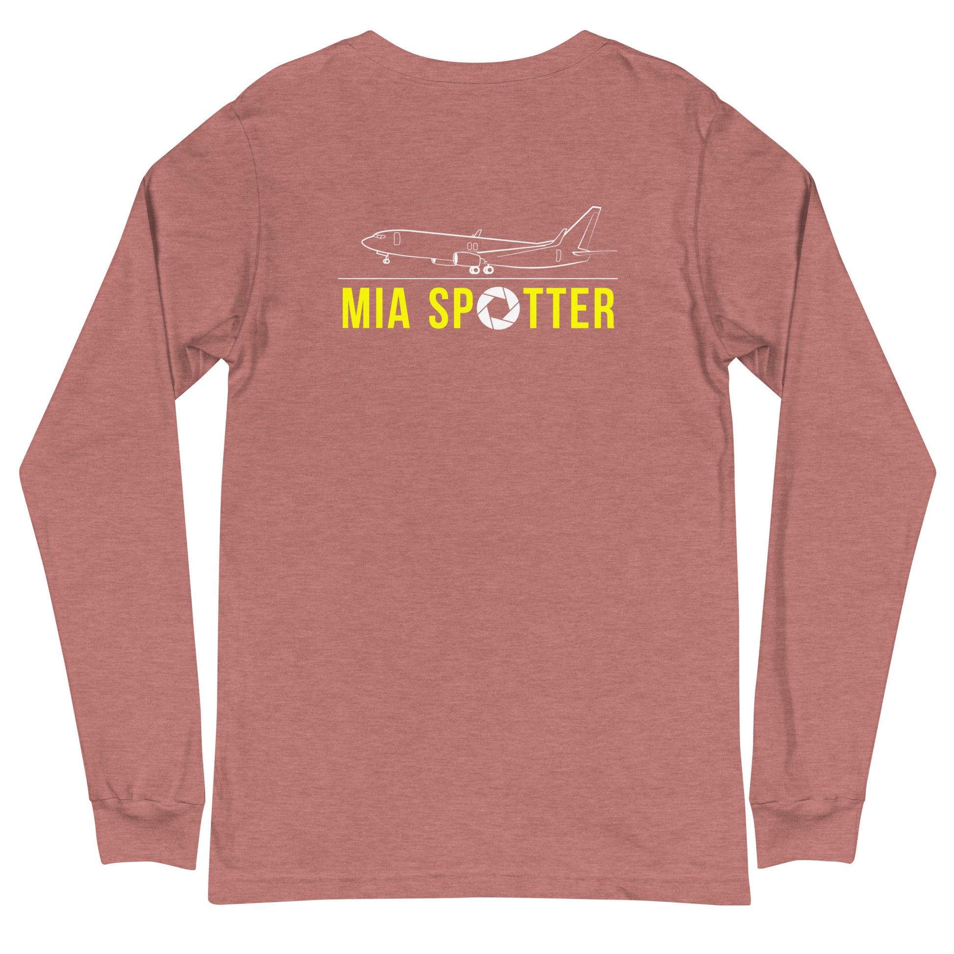 MIA Airplane Spotting Adult Unisex Long-Sleeve T-shirt