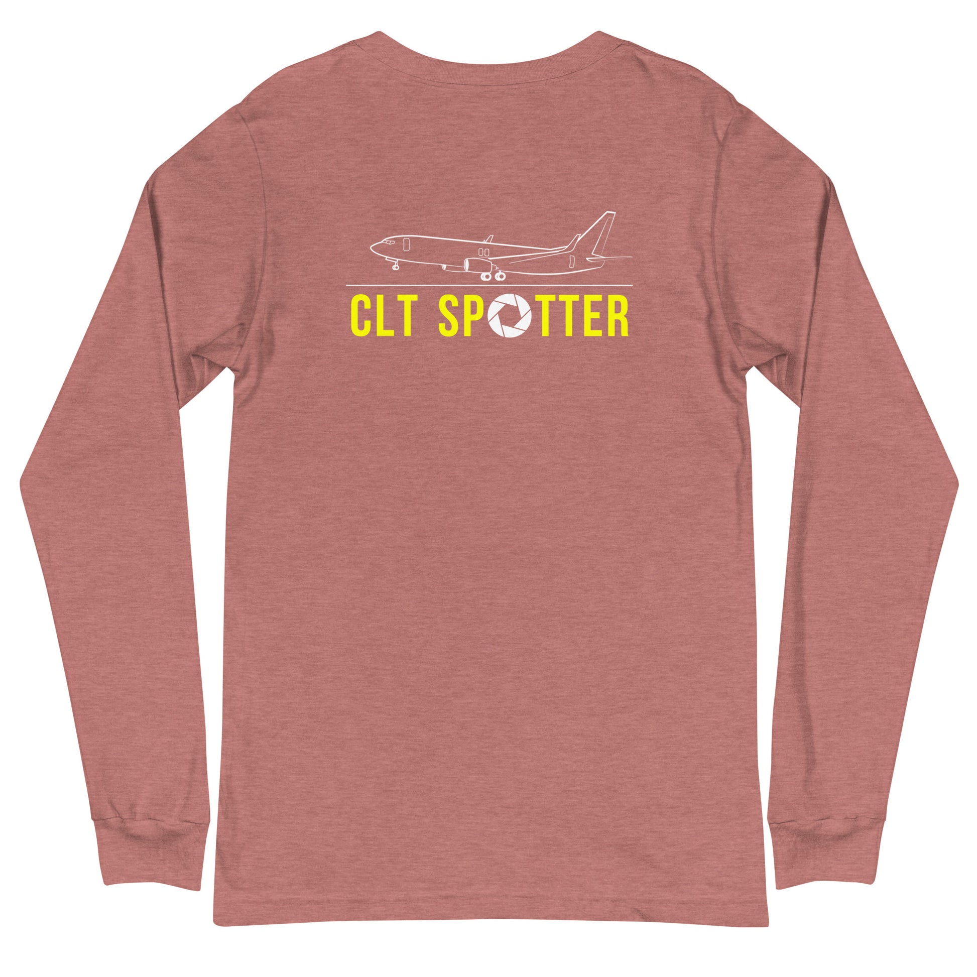 CLT Airplane Spotting Adult Unisex Long-Sleeve T-shirt