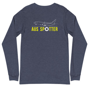 AUS Airplane Spotting Adult Unisex Long-Sleeve T-shirt