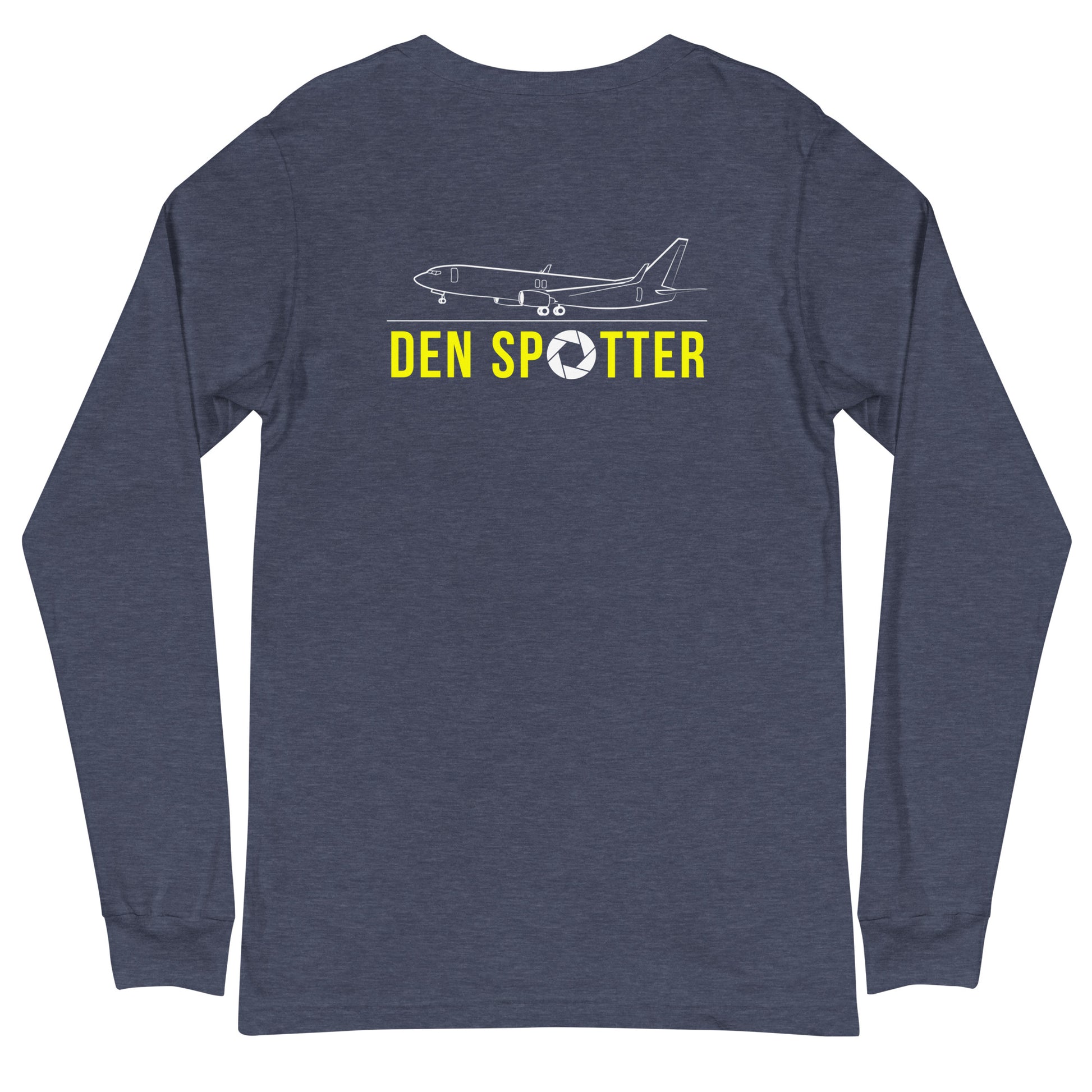 DEN Airplane Spotting Adult Unisex Long-Sleeve T-shirt