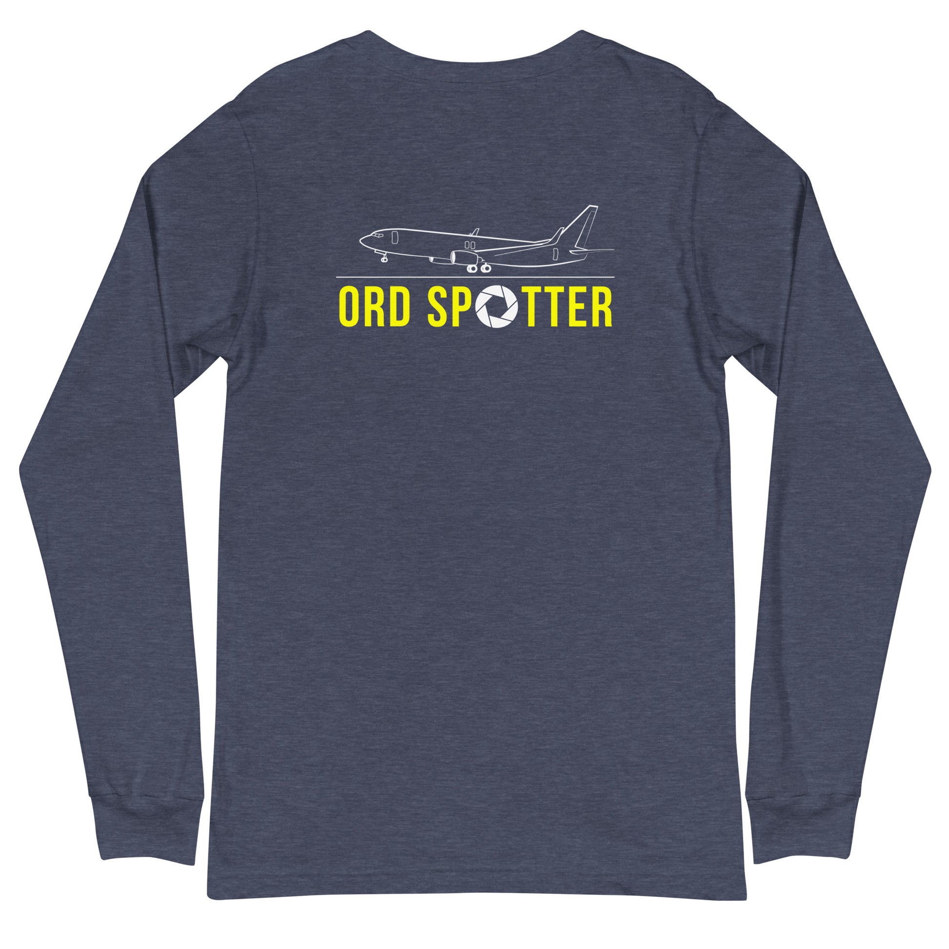 ORD Airplane Spotting Adult Unisex Long-Sleeve T-shirt