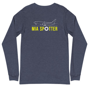 MIA Airplane Spotting Adult Unisex Long-Sleeve T-shirt