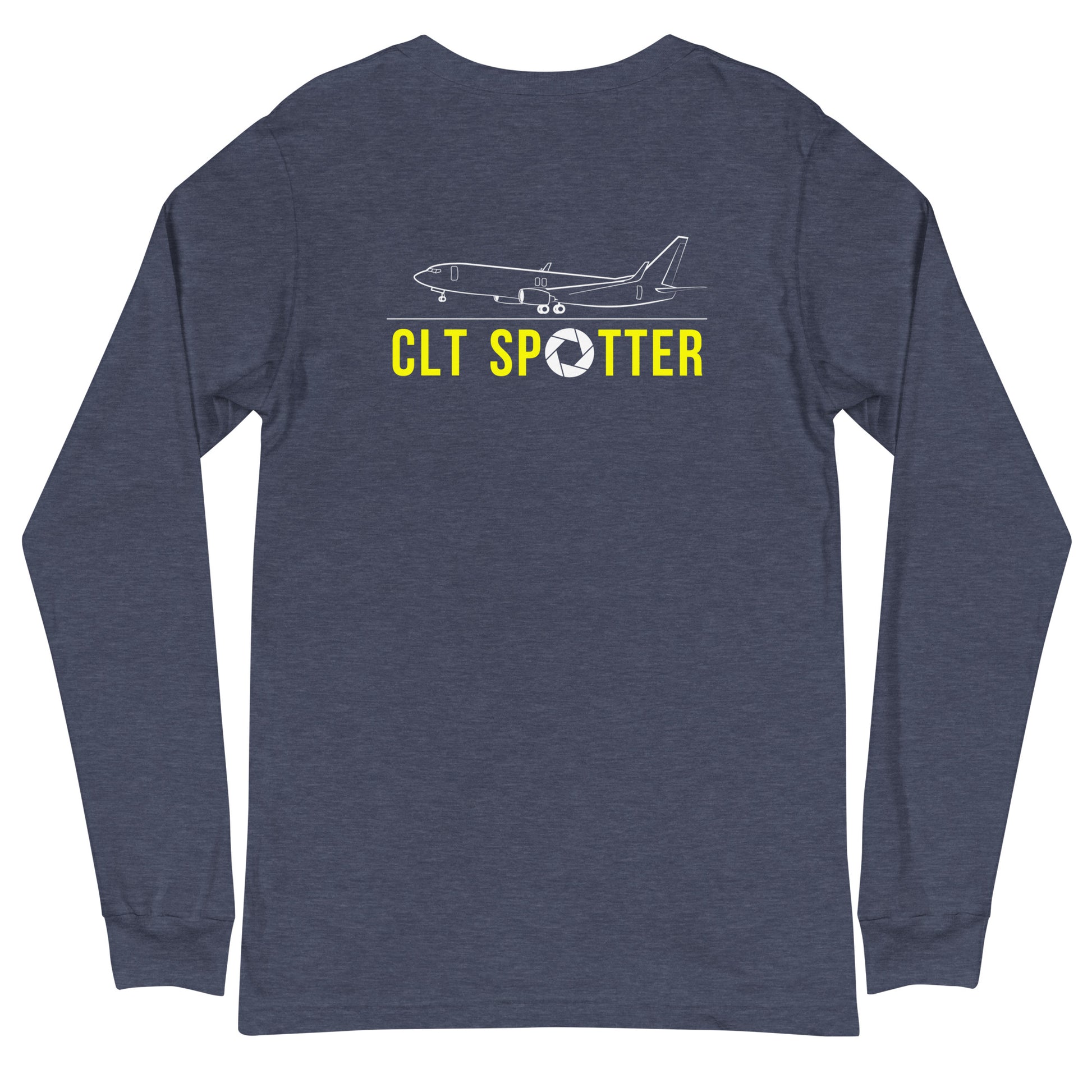 CLT Airplane Spotting Adult Unisex Long-Sleeve T-shirt