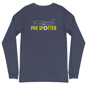 PHX Airplane Spotting Adult Unisex Long-Sleeve T-shirt