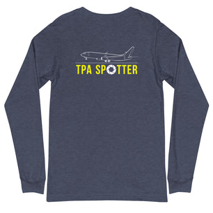 TPA Airplane Spotting Adult Unisex Long-Sleeve T-shirt