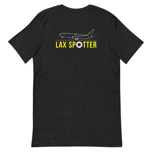 LAX Airplane Spotting Adult Unisex Short Sleeve T-shirt