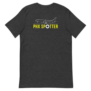 PHX Airplane Spotting Adult Unisex Short Sleeve T-shirt