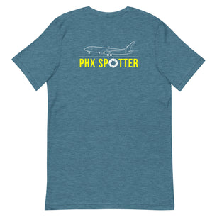 PHX Airplane Spotting Adult Unisex Short Sleeve T-shirt