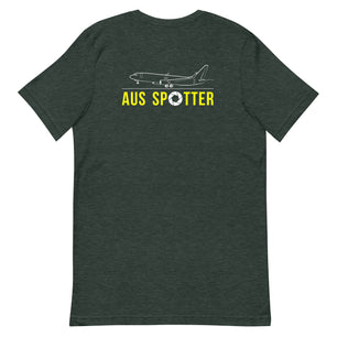 AUS Airplane Spotting Adult Unisex Short Sleeve T-shirt