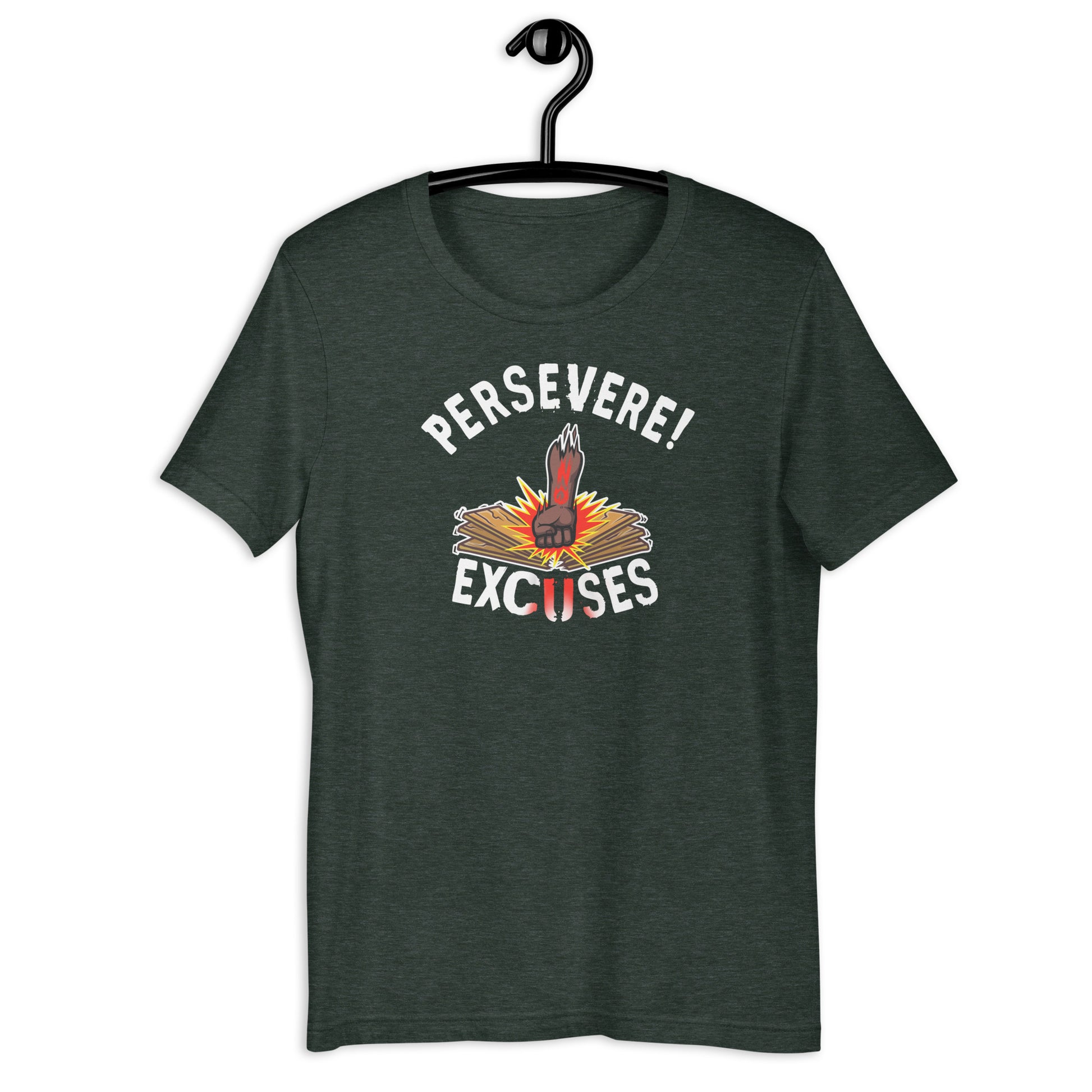 PERSEVERE "Dark Skin Tone" Adult Unisex Short Sleeve T-shirt