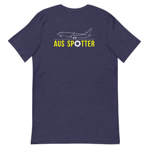 AUS Airplane Spotting Adult Unisex Short Sleeve T-shirt