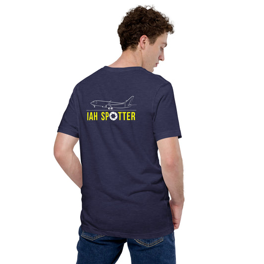 IAH Airplane Spotting Adult Unisex Short Sleeve T-shirt