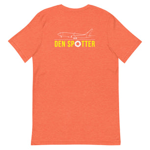 DEN Airplane Spotting Adult Unisex Short Sleeve T-shirt