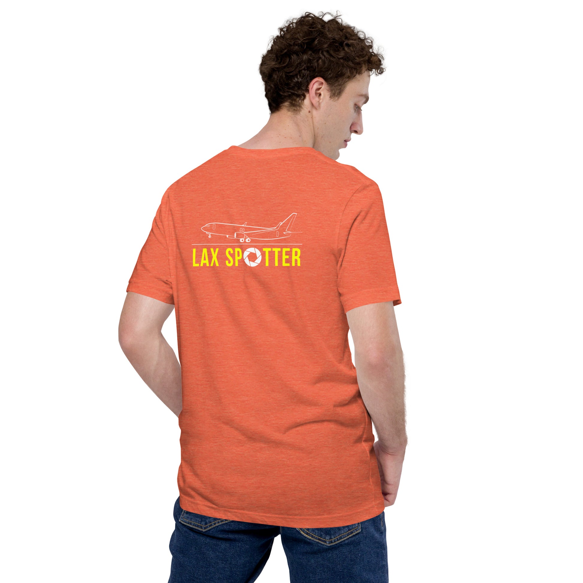 LAX Airplane Spotting Adult Unisex Short Sleeve T-shirt