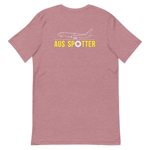 AUS Airplane Spotting Adult Unisex Short Sleeve T-shirt