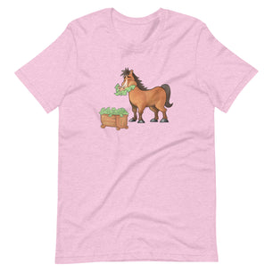 Money Eating Horse Adult Unisex Short Sleeve T-shirt