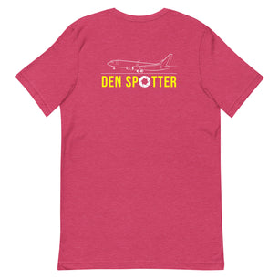 DEN Airplane Spotting Adult Unisex Short Sleeve T-shirt