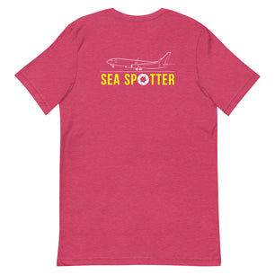 SEA Airplane Spotting Adult Unisex Short Sleeve T-shirt