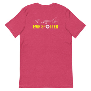 EWR Airplane Spotting Adult Unisex Short Sleeve T-shirt